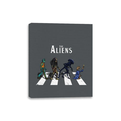 The Aliens - Canvas Wraps Canvas Wraps RIPT Apparel 8x10 / Charcoal