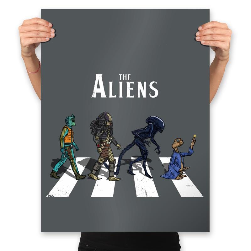 The Aliens - Prints Posters RIPT Apparel 18x24 / Charcoal