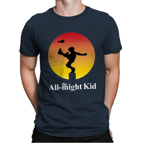 the All-might Kid - Mens Premium T-Shirts RIPT Apparel Small / Indigo