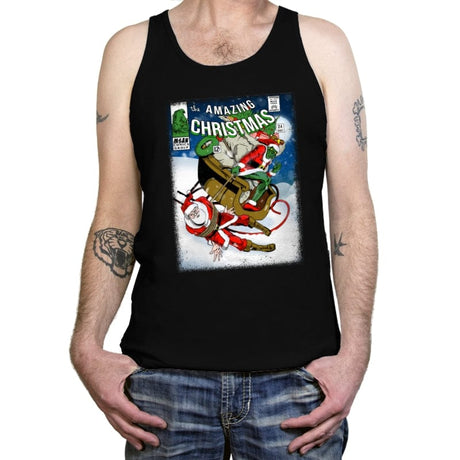 The Amazing Christmas - Tanktop Tanktop RIPT Apparel X-Small / Black