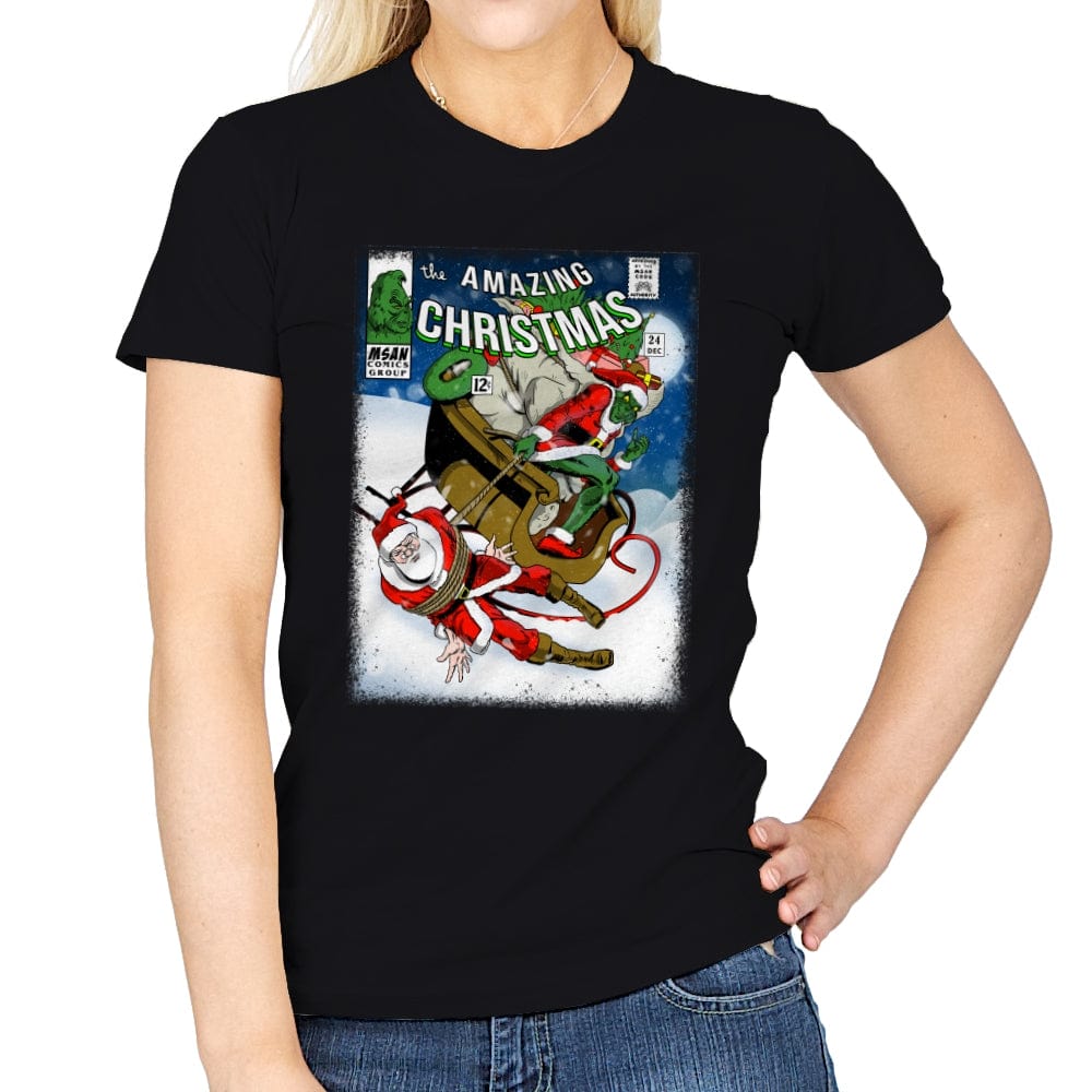 The Amazing Christmas - Womens T-Shirts RIPT Apparel Small / Black