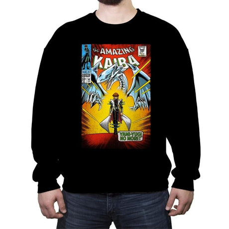 The Amazing Kaiba - Crew Neck Sweatshirt Crew Neck Sweatshirt RIPT Apparel Small / Black