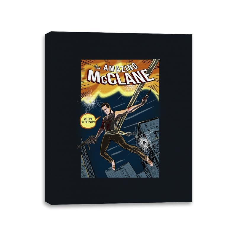 The Amazing McClane - Canvas Wraps Canvas Wraps RIPT Apparel 11x14 / Black