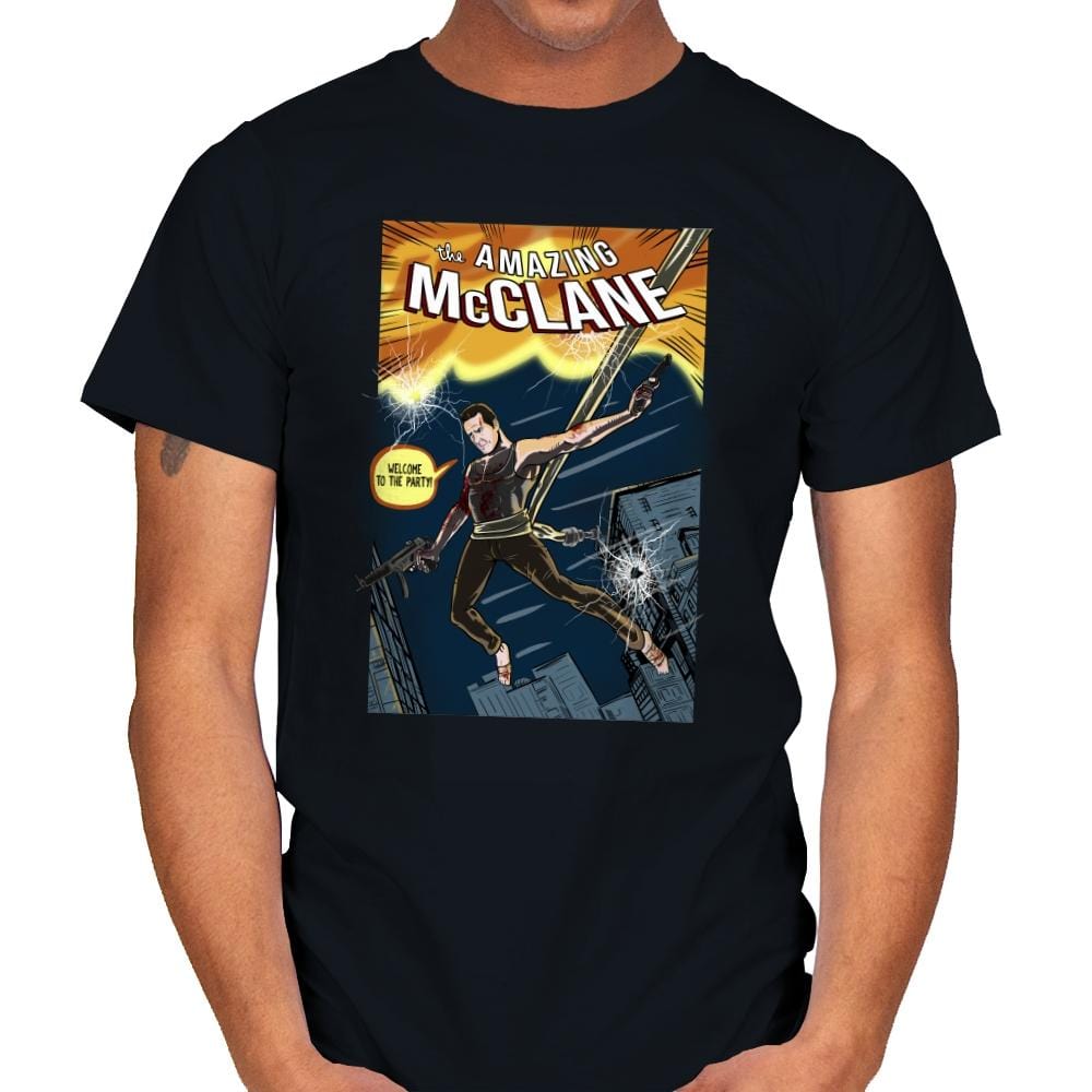 The Amazing McClane - Mens T-Shirts RIPT Apparel Small / Black