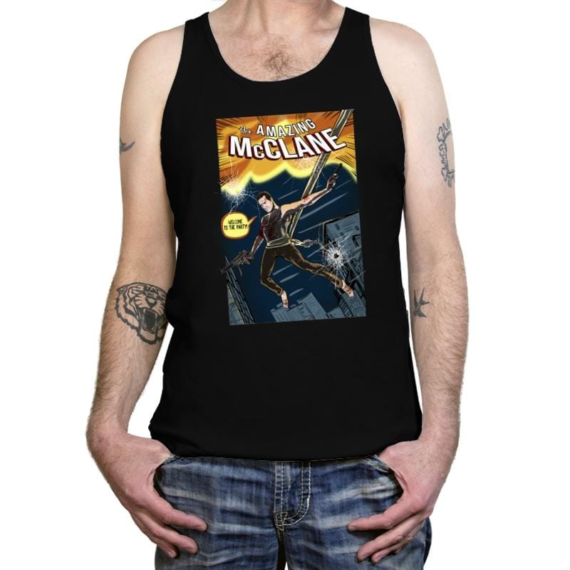 The Amazing McClane - Tanktop Tanktop RIPT Apparel X-Small / Black