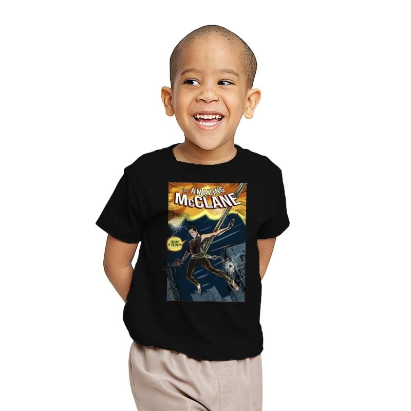 The Amazing McClane - Youth T-Shirts RIPT Apparel X-small / Black