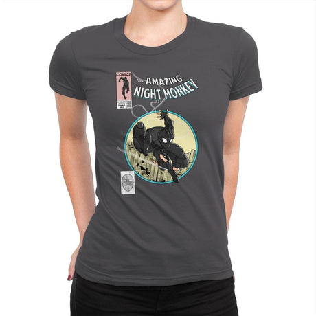 The Amazing Night Monkey - Anytime - Womens Premium T-Shirts RIPT Apparel Small / Heavy Metal