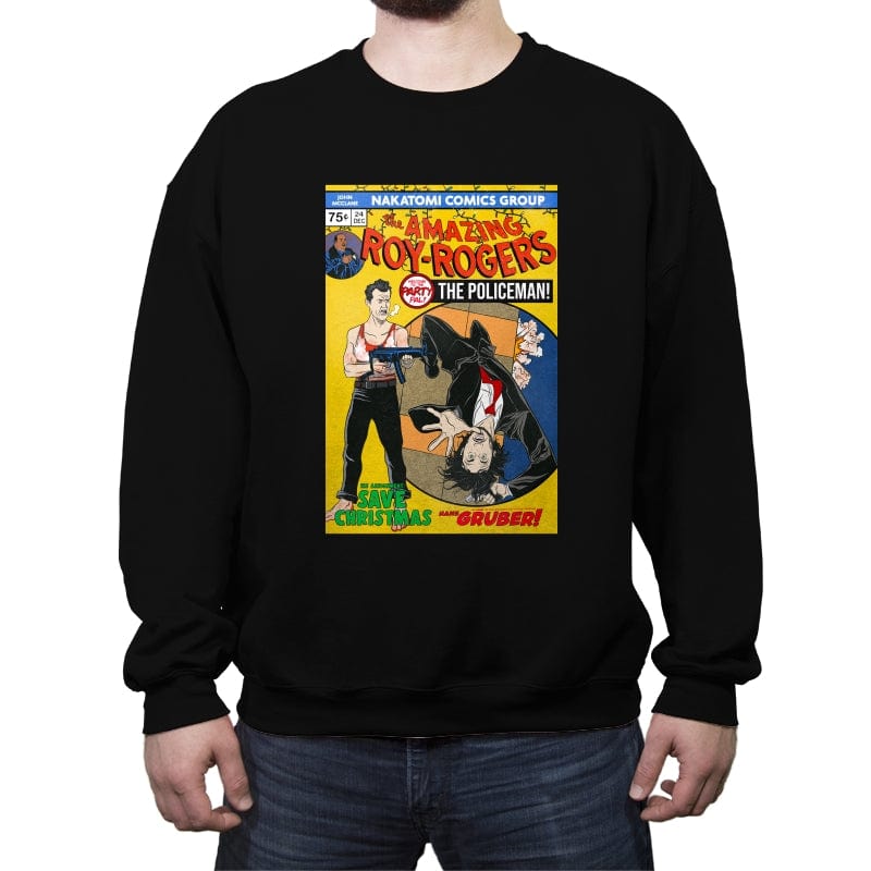 The Amazing Roy Rogers - Crew Neck Sweatshirt Crew Neck Sweatshirt RIPT Apparel Small / Black