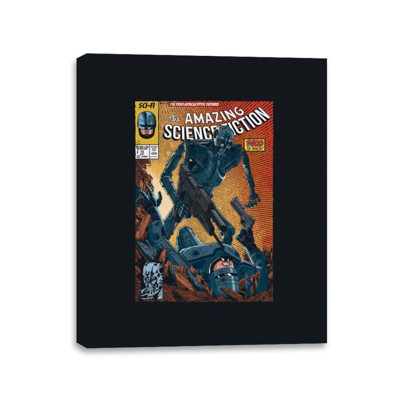 The Amazing Sci-Fi - Canvas Wraps Canvas Wraps RIPT Apparel 11x14 / Black