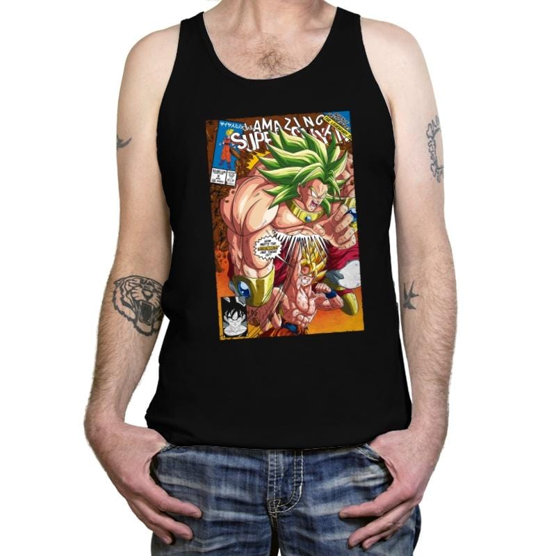 The Amazing Super Saiyan - Tanktop Tanktop RIPT Apparel X-Small / Black