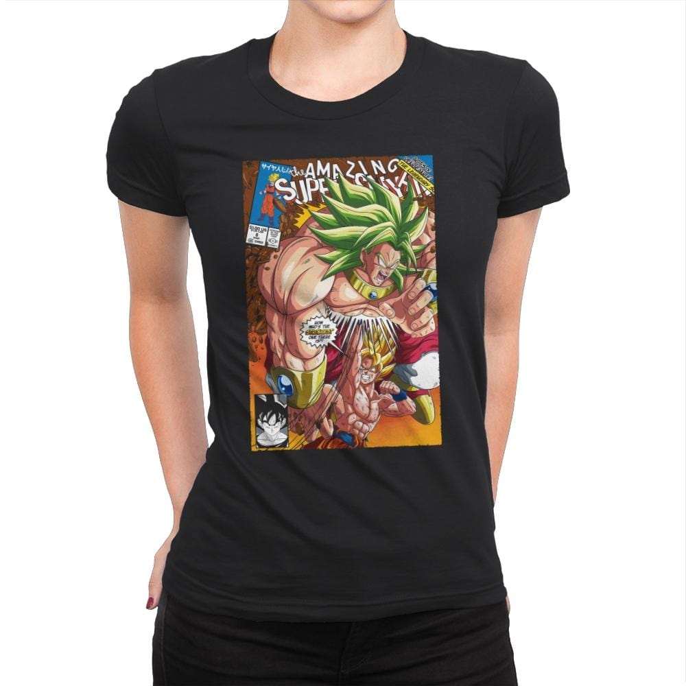 The Amazing Super Saiyan - Womens Premium T-Shirts RIPT Apparel Small / Black