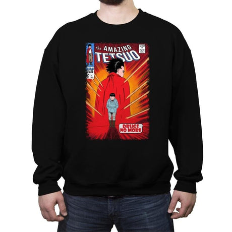 The Amazing Tetsuo - Crew Neck Sweatshirt Crew Neck Sweatshirt RIPT Apparel Small / Black