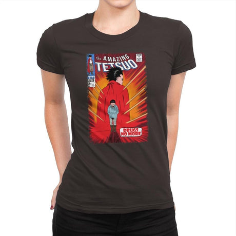 The Amazing Tetsuo - Womens Premium T-Shirts RIPT Apparel Small / Dark Chocolate