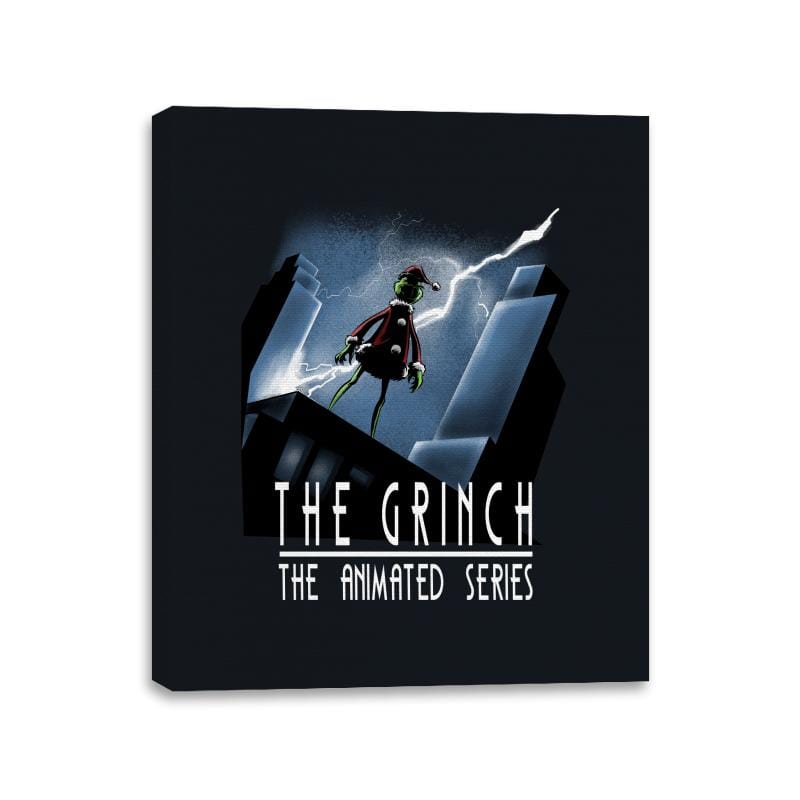 The Animated Grinch - Canvas Wraps Canvas Wraps RIPT Apparel 11x14 / Black