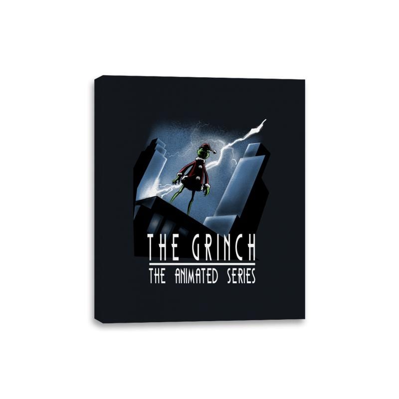 The Animated Grinch - Canvas Wraps Canvas Wraps RIPT Apparel 8x10 / Black