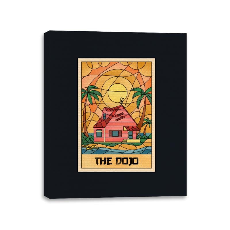 The Anime Dojo on the Beach - Canvas Wraps Canvas Wraps RIPT Apparel 11x14 / Black