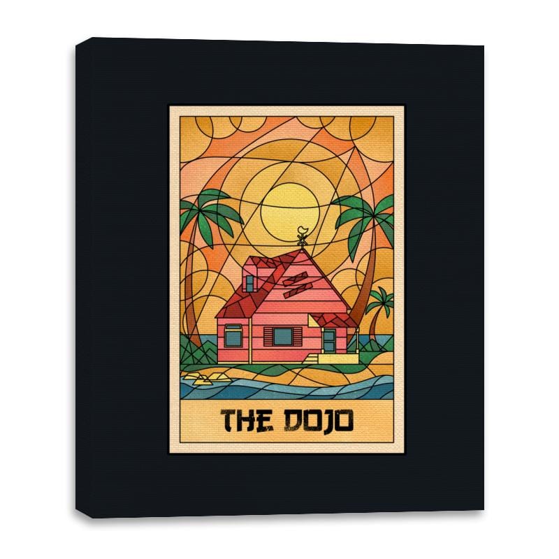 The Anime Dojo on the Beach - Canvas Wraps Canvas Wraps RIPT Apparel 16x20 / Black