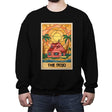 The Anime Dojo on the Beach - Crew Neck Sweatshirt Crew Neck Sweatshirt RIPT Apparel Small / Black