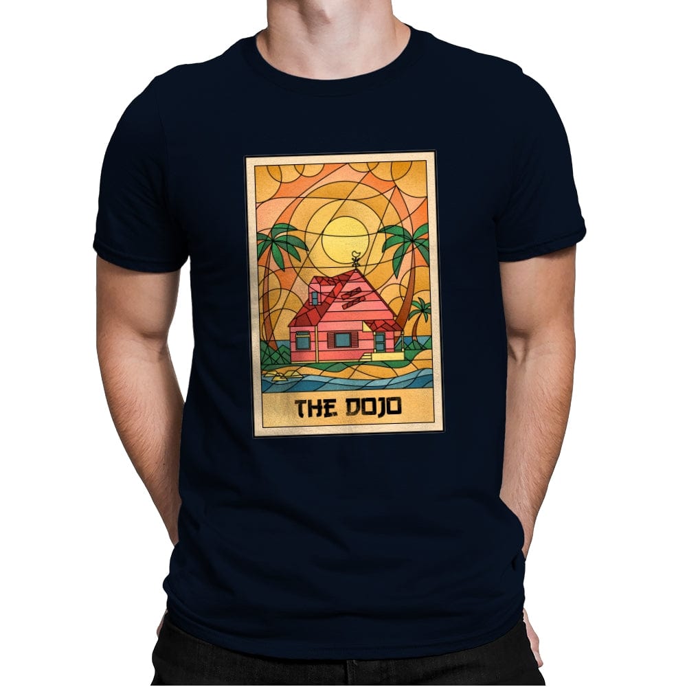 The Anime Dojo on the Beach - Mens Premium T-Shirts RIPT Apparel Small / Midnight Navy