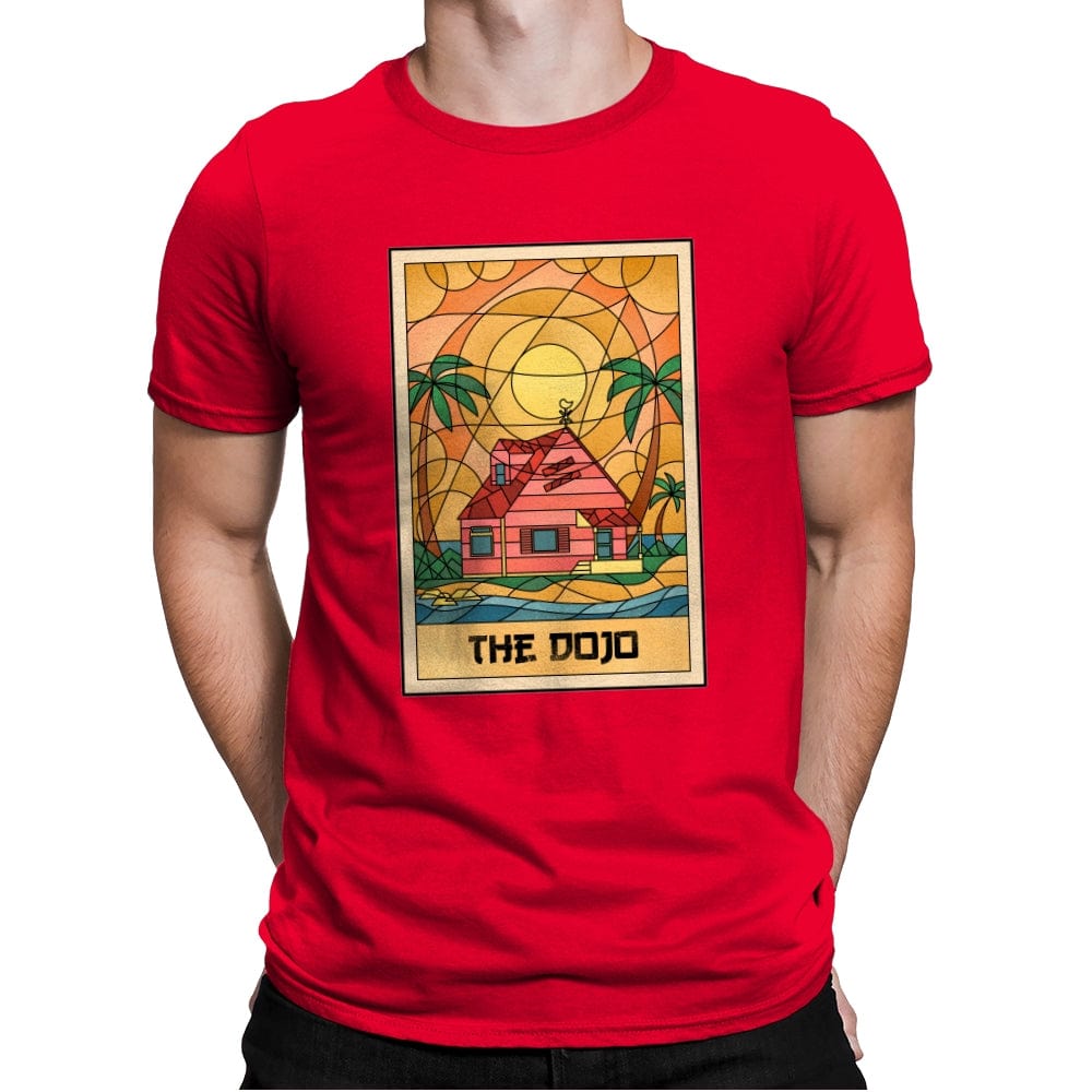 The Anime Dojo on the Beach - Mens Premium T-Shirts RIPT Apparel Small / Red