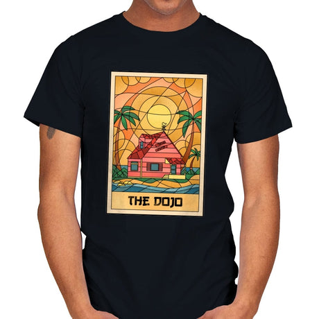 The Anime Dojo on the Beach - Mens T-Shirts RIPT Apparel Small / Black