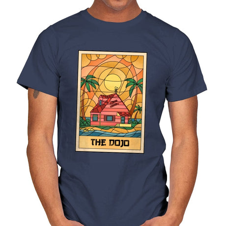 The Anime Dojo on the Beach - Mens T-Shirts RIPT Apparel Small / Navy