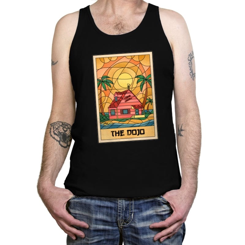 The Anime Dojo on the Beach - Tanktop Tanktop RIPT Apparel X-Small / Black