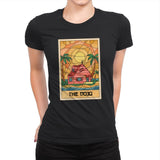 The Anime Dojo on the Beach - Womens Premium T-Shirts RIPT Apparel Small / Black