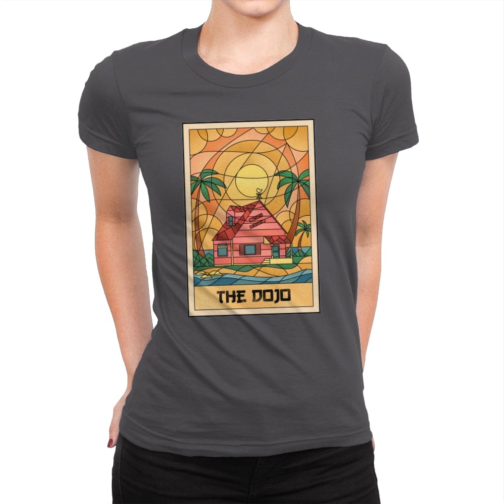 The Anime Dojo on the Beach - Womens Premium T-Shirts RIPT Apparel Small / Heavy Metal