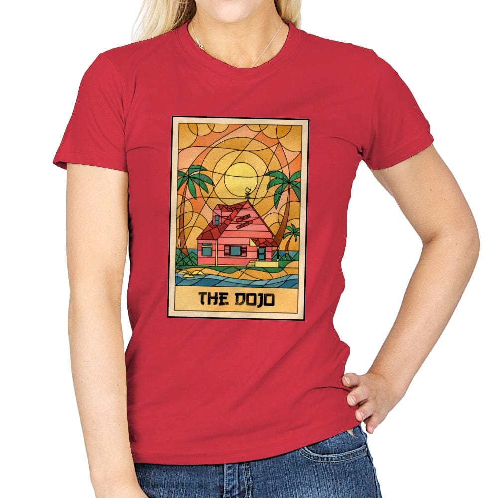 The Anime Dojo on the Beach - Womens T-Shirts RIPT Apparel Small / Red