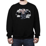 The Ash Laugh - Crew Neck Sweatshirt Crew Neck Sweatshirt RIPT Apparel Small / Black