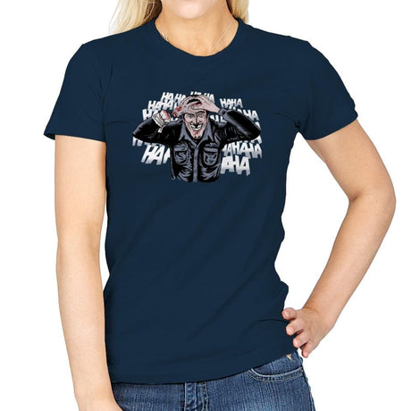 The Ash Laugh - Womens T-Shirts RIPT Apparel Small / Navy