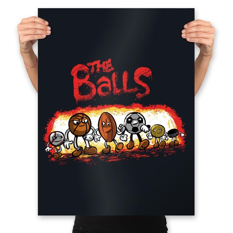 The Balls - Prints Posters RIPT Apparel 18x24 / Black