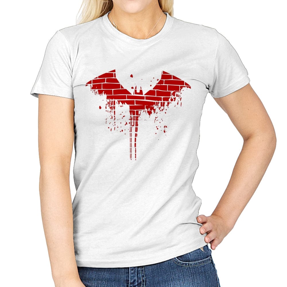 The Bat's City - Womens T-Shirts RIPT Apparel Small / White