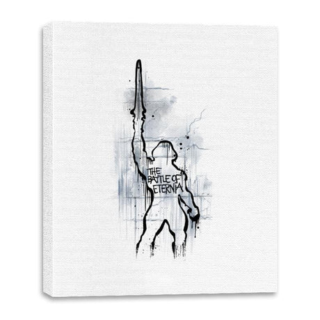 The Battle of Eternia - Canvas Wraps Canvas Wraps RIPT Apparel 16x20 / White