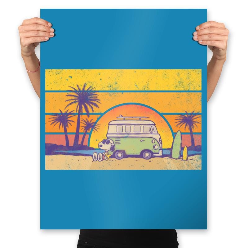 The Beagle Kahuna - Prints Posters RIPT Apparel 18x24 / Sapphire