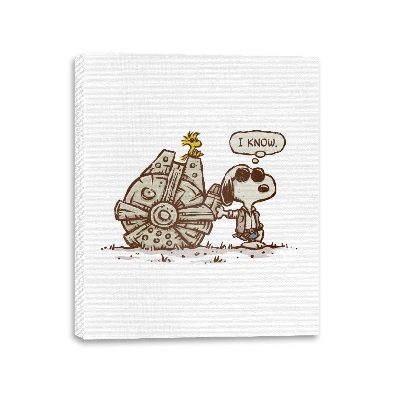 The Beagle Knows - Canvas Wraps Canvas Wraps RIPT Apparel 11x14 / White