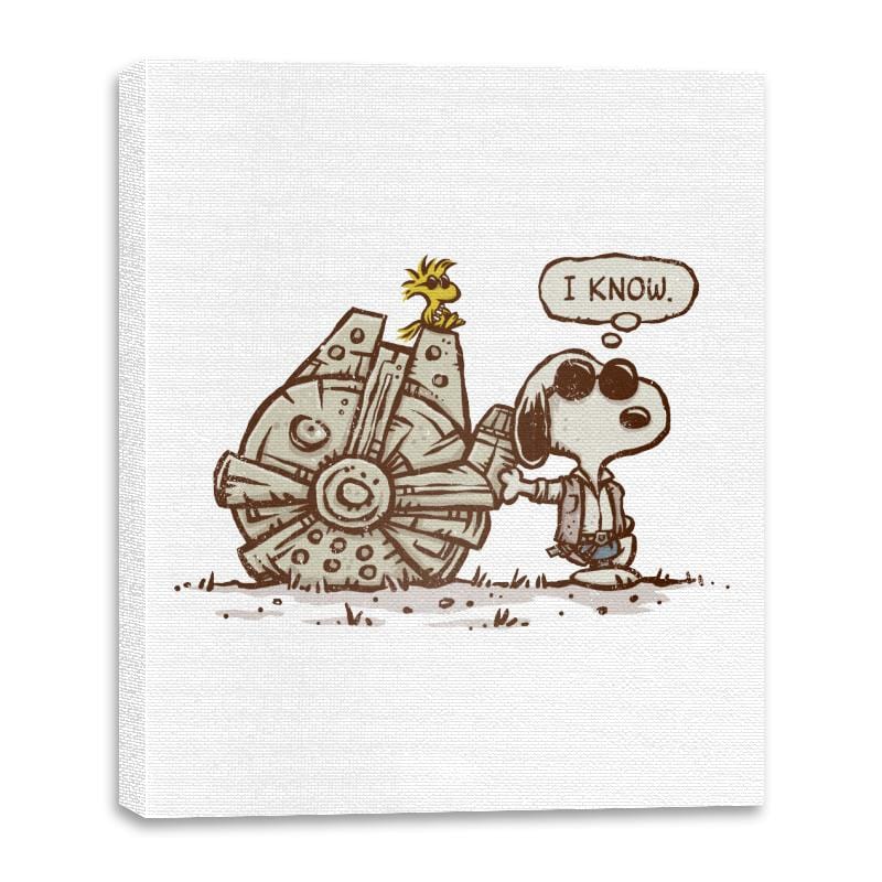 The Beagle Knows - Canvas Wraps Canvas Wraps RIPT Apparel 16x20 / White