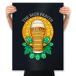 The Beer Prayer - Prints Posters RIPT Apparel 18x24 / Black