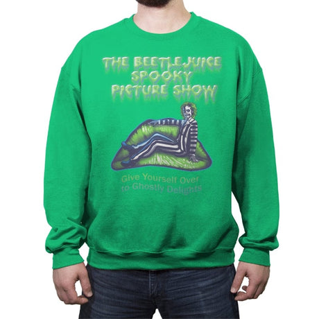 THE Beetlejuice Spooky Picture Show Movie - Crew Neck Sweatshirt Crew Neck Sweatshirt RIPT Apparel Small / Irish Green