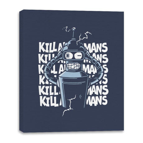 The Bending Joke - Canvas Wraps Canvas Wraps RIPT Apparel 16x20 / Navy