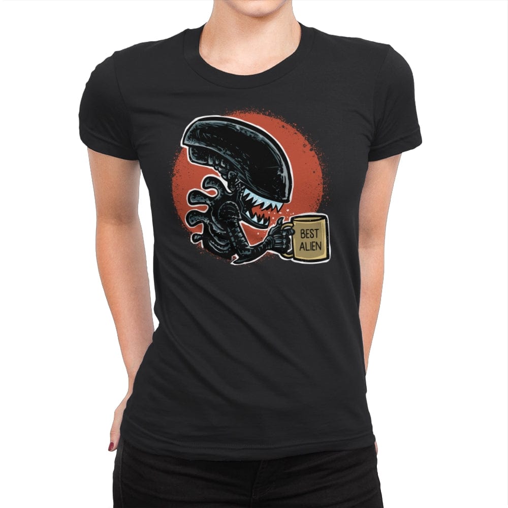 The Best Alien - Womens Premium T-Shirts RIPT Apparel Small / Black