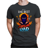 The Best Ninja Dad - Mens Premium T-Shirts RIPT Apparel Small / Heavy Metal