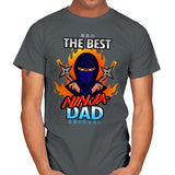 The Best Ninja Dad - Mens T-Shirts RIPT Apparel Small / Charcoal