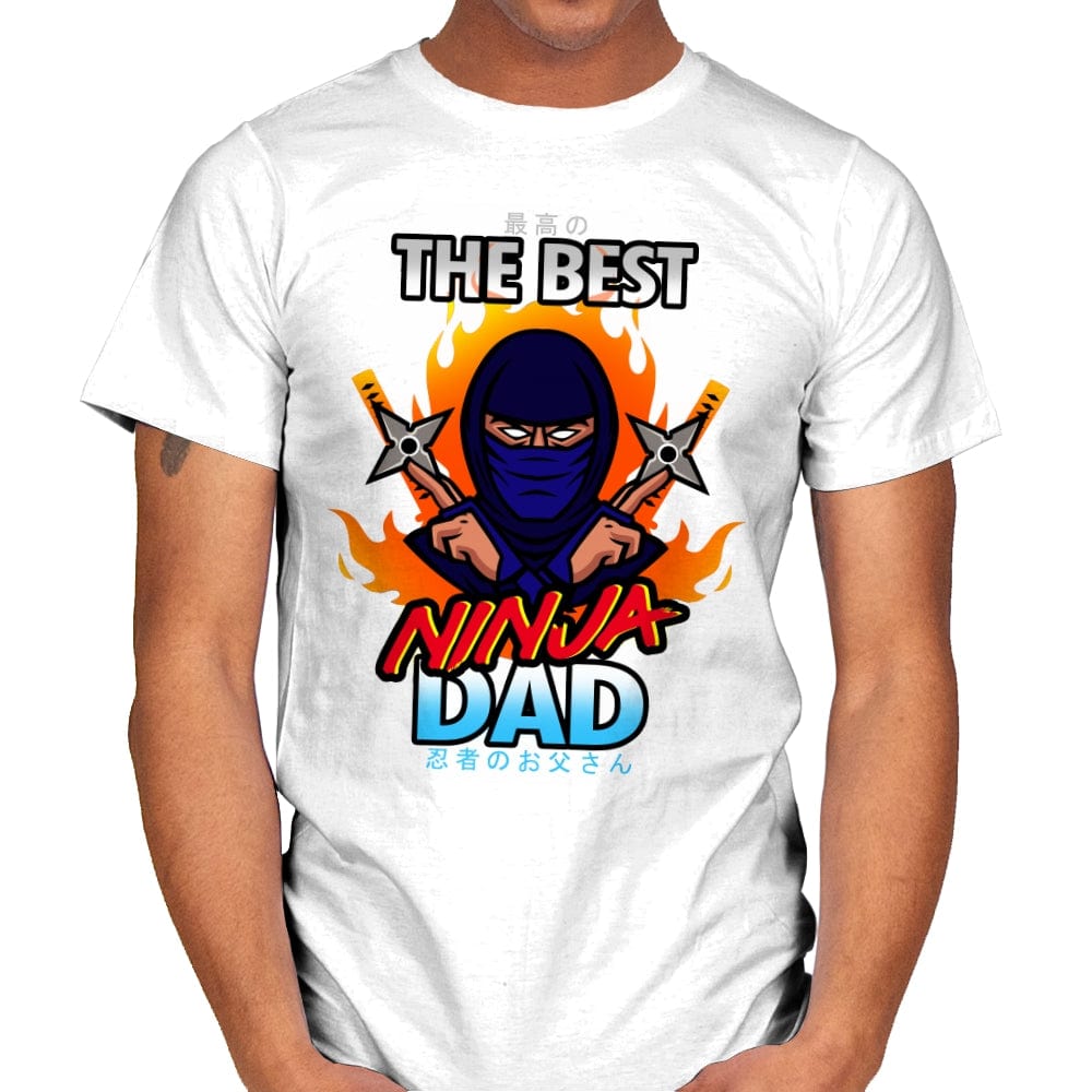 The Best Ninja Dad - Mens T-Shirts RIPT Apparel Small / White