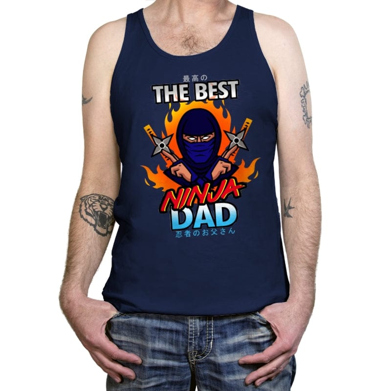 The Best Ninja Dad - Tanktop Tanktop RIPT Apparel X-Small / Navy