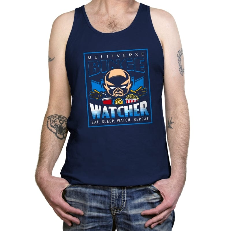 The Binge Watcher - Tanktop Tanktop RIPT Apparel X-Small / Navy