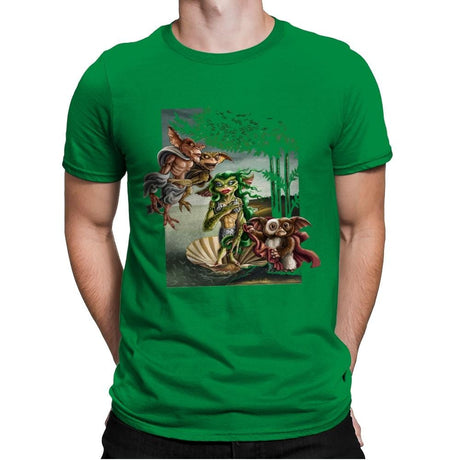 The Birth of Gremlinus - Mens Premium T-Shirts RIPT Apparel Small / Kelly