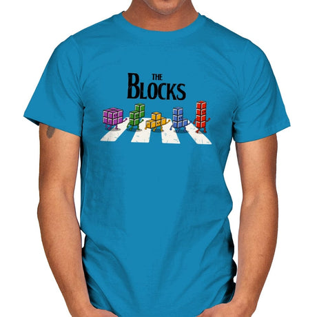 The Blocks - Mens T-Shirts RIPT Apparel Small / Sapphire