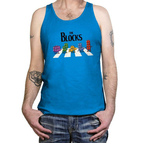 The Blocks - Tanktop Tanktop RIPT Apparel X-Small / Teal